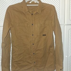 Vintage Brown Button-Up Shirt